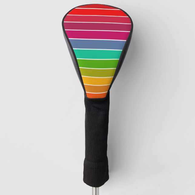 Pop Art Stripes Golf Headcover (Vorderseite)