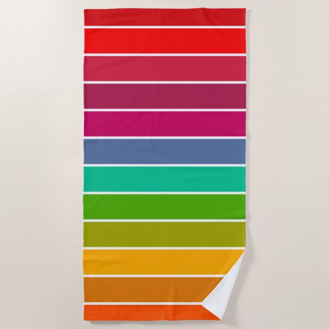 Pop Art Stripes Strandtuch (Vorderseite)
