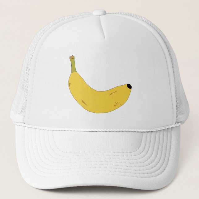 POP ART STYLE BANANA DESIGN TRUCKERKAPPE (Vorderseite)