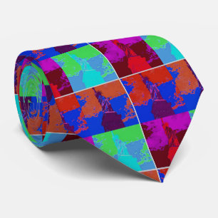 Pop Art Style Statue of Liberty Krawatte