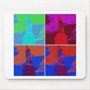 Pop Art Style Statue of Liberty Mousepad