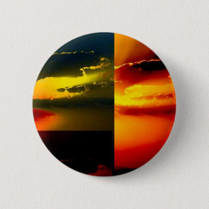 Pop Art Sunset Button