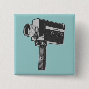 Pop Art Super 8 Filmkamera Button