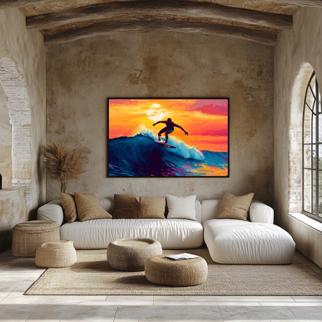 Pop Art Surfen Im Fünfspänner über den Gotthard Poster (Von Creator hochgeladen)