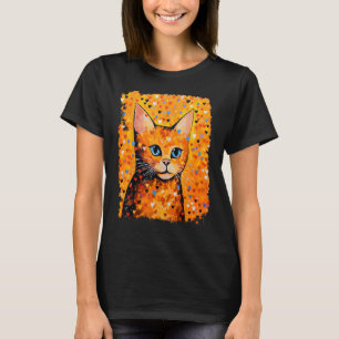 Pop-Art Süße Orange Ingwer Katze T-Shirt