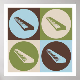 Pop Art-Tastatur Poster
