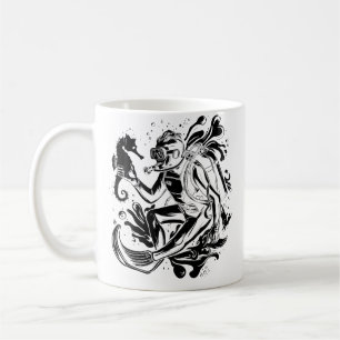 Pop-Art-Taucher Unterwasser-Tauch-Taucher Kaffeetasse