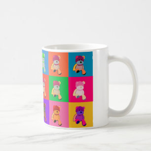Pop Art Teddy Bear Weiß 325 ml Klassische Weiße Ta Kaffeetasse