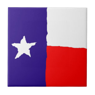 Pop Art Texas Staatsflagge Fliese