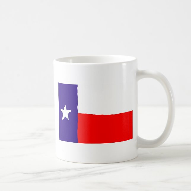 Pop Art Texas Staatsflagge Kaffeetasse (Rechts)