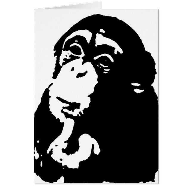Pop Art Thinking Chimpanzee (Vorne)
