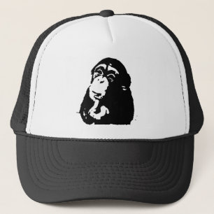 Pop Art Thinking Chimpanzee Truckerkappe