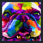 Pop-Art-Tier Poster<br><div class="desc">French Bulldog Colorful Doster</div>