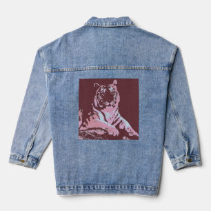 Pop Art Tiger0 Jeansjacke
