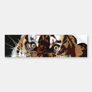 Pop Art Tiger Autoaufkleber