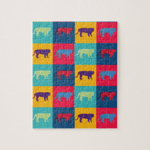 Pop Art Tigers Puzzle