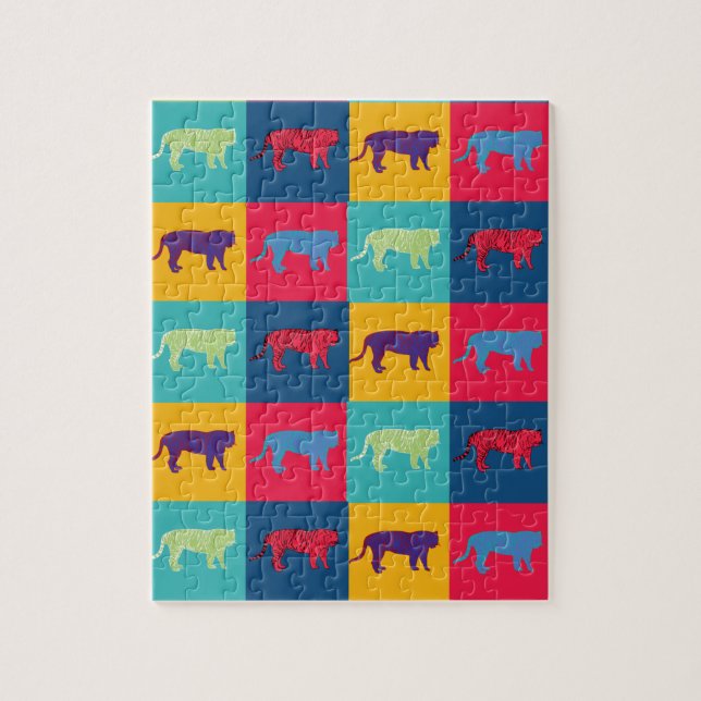 Pop Art Tigers Puzzle (Vertikal)