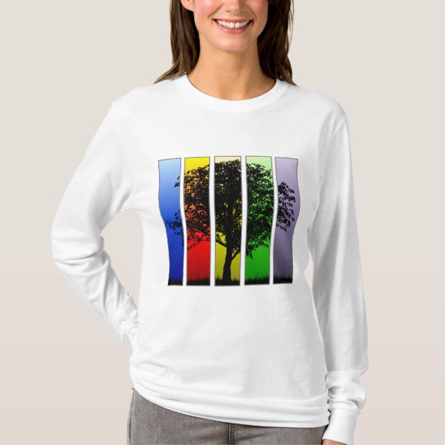 Pop Art Tree T-Shirt (Vorderseite)