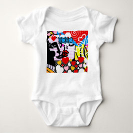 Pop Art Valentine Baby Strampler