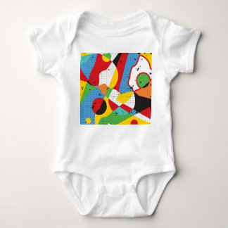 Pop Art, Vibrant Minimalismus. Baby Strampler