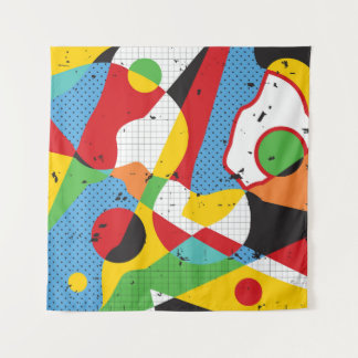 Pop Art, Vibrant Minimalismus. Wandteppich