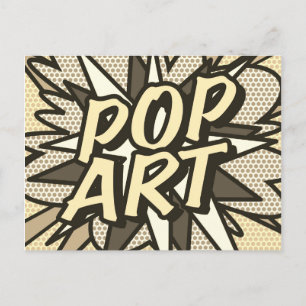 POP ART Vintage Spaß Retro Comic-Heft Postkarte