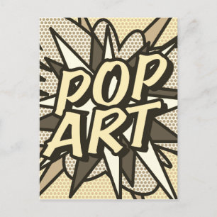 POP ART Vintage Spaß Retro-Comicbuch Postkarte