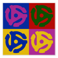Pop Art Vinyl Record 45 U/min Audiophile
