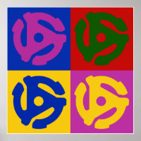Pop Art Vinyl Record 45 U/min Audiophile