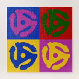 Pop Art Vinyl Record 45 U/min Audiophile Puzzle