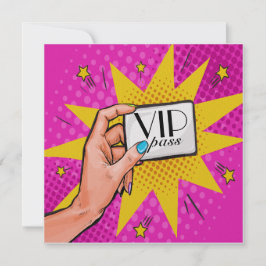 Pop Art VIP Einladung