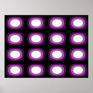 Pop Art weiche violette Klümpchen Poster