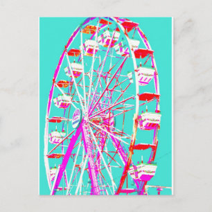 Pop Art Wheel Postkarte