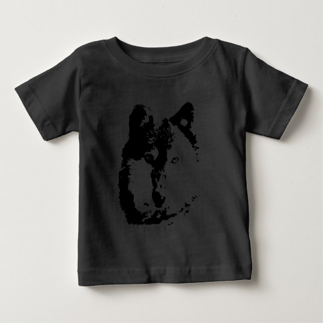 Pop Art Wolf Baby T-shirt (Vorderseite)