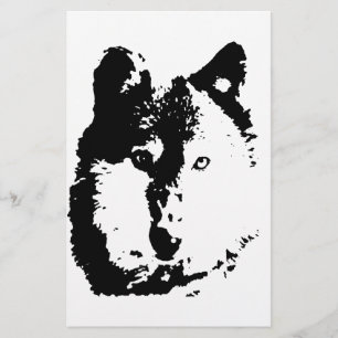 Pop Art Wolf Briefpapier