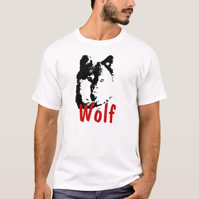 Pop Art Wolf T - Shirt (Vorderseite)