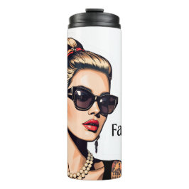 Pop Art Woman  Fashion Mood Thermosbecher