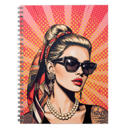 Pop Art Woman – Retro Chic Notizblock