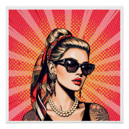 Pop Art Woman – Retro Chic Poster