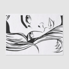 Pop Art Woman Tissue Paper Seidenpapier