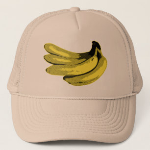 Pop Art Yellow Banana Graphic Truckerkappe