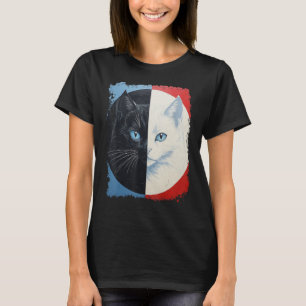 Pop Art Yin Yang Cat T-Shirt