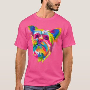 Pop Art Yorkshire Terrier Portrait Yorkie T-Shirt