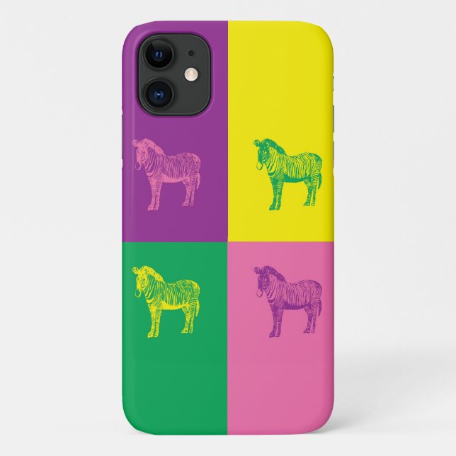 Pop Art Zebra Case-Mate iPhone Case (Rückseite)
