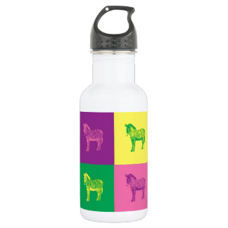 Pop Art Zebra Edelstahlflasche