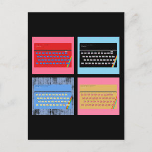 Pop Art ZX Spektrum Postkarte