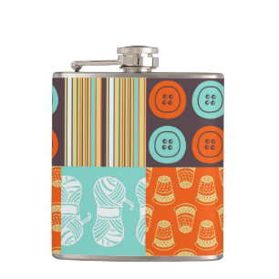 Pop-Artmuster - nähend Flachmann