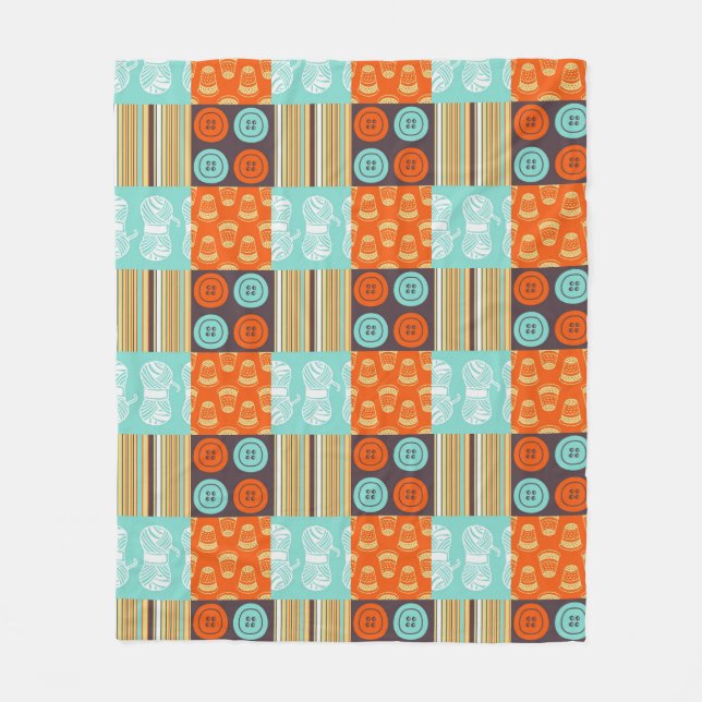 Pop-Artmuster - nähend Fleecedecke (Vorderseite)