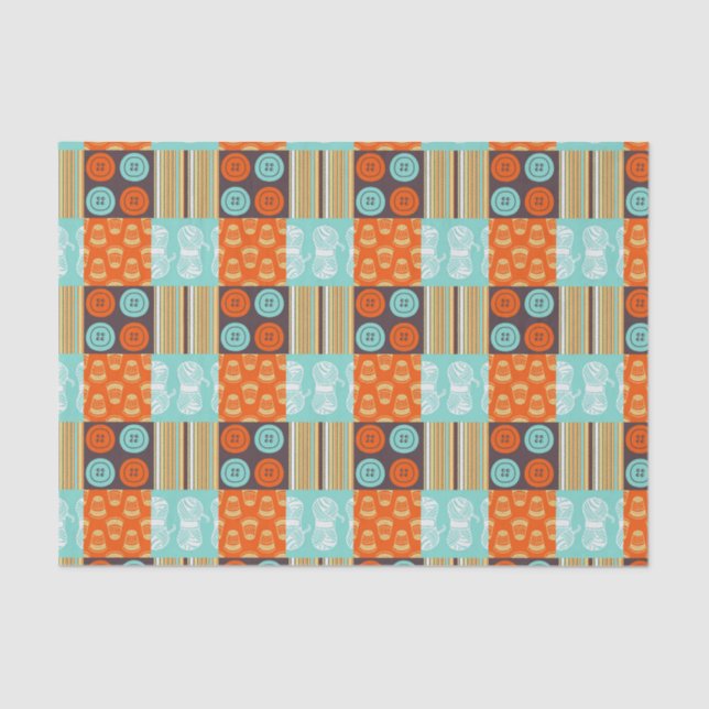 Pop-Artmuster - nähend Seidenpapier (Vorderseite)