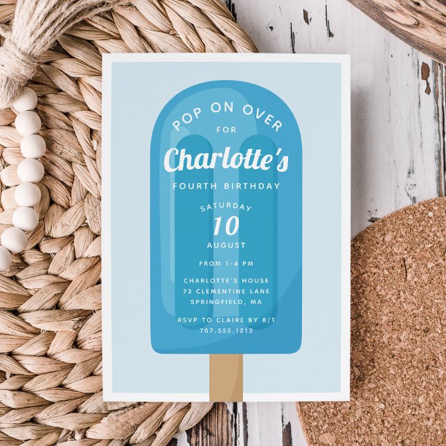 Pop auf | Popsimic Summer Kindergeburtstag Party Einladung (Von Creator hochgeladen)